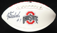 Justin Fields Signed Ohio State Buckeyes Logo Football (Beckett) at PristineAuction.com