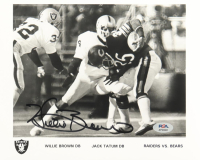 Willie Brown Signed Vintage Raiders vs Bears Team Issue 8x10 Photo (PSA) at PristineAuction.com