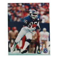Lionel Manuel Signed Giants 8x10 Photo (AIV) at PristineAuction.com
