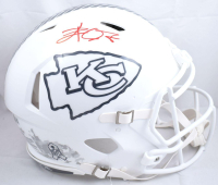 Travis Kelce Signed Chiefs Full-Size Authentic On-Field Salute to Service Alternate Speed Helmet (Beckett) at PristineAuction.com