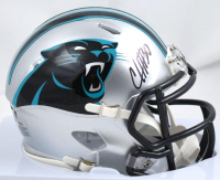 Chuba Hubbard Signed Panthers Speed Mini Helmet (Beckett) at PristineAuction.com