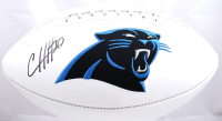 Chuba Hubbard Signed Panthers Logo Football (Beckett) at PristineAuction.com