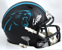 Chuba Hubbard Signed Panthers Alternate Speed Mini Helmet (Beckett) at PristineAuction.com