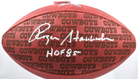 Roger Staubach Signed Official NFL "The Duke" Cowboys Team Showcase Logo Football Inscribed "HOF 85" (Beckett) at PristineAuction.com