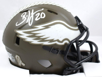 Brian Dawkins Signed Eagles Salute to Service Alternate Speed Mini Helmet (Beckett) at PristineAuction.com