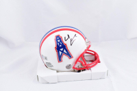 Earl Campbell Signed Oilers Mini Helmet (Beckett) at PristineAuction.com