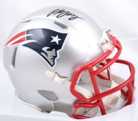 Christian Gonzalez Signed Patriots Speed Mini Helmet (Beckett) at PristineAuction.com