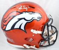 John Elway Signed Broncos Full-Size Authentic On-Field Flash Alternate Speed Helmet (Beckett) at PristineAuction.com