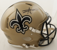 Alvin Kamara Signed Saints Full-Size Authentic On-Field Speed Helmet (Beckett) at PristineAuction.com
