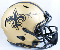 Alvin Kamara Signed Saints Full-Size Authentic On-Field Rave Alternate Speed Helmet (Beckett) at PristineAuction.com