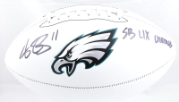 AJ Brown Signed Eagles Logo Football Inscribed "SB LIX Champs" (Beckett) at PristineAuction.com
