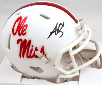 AJ Brown Signed Ole Miss Rebels Speed Mini Helmet (Beckett) at PristineAuction.com
