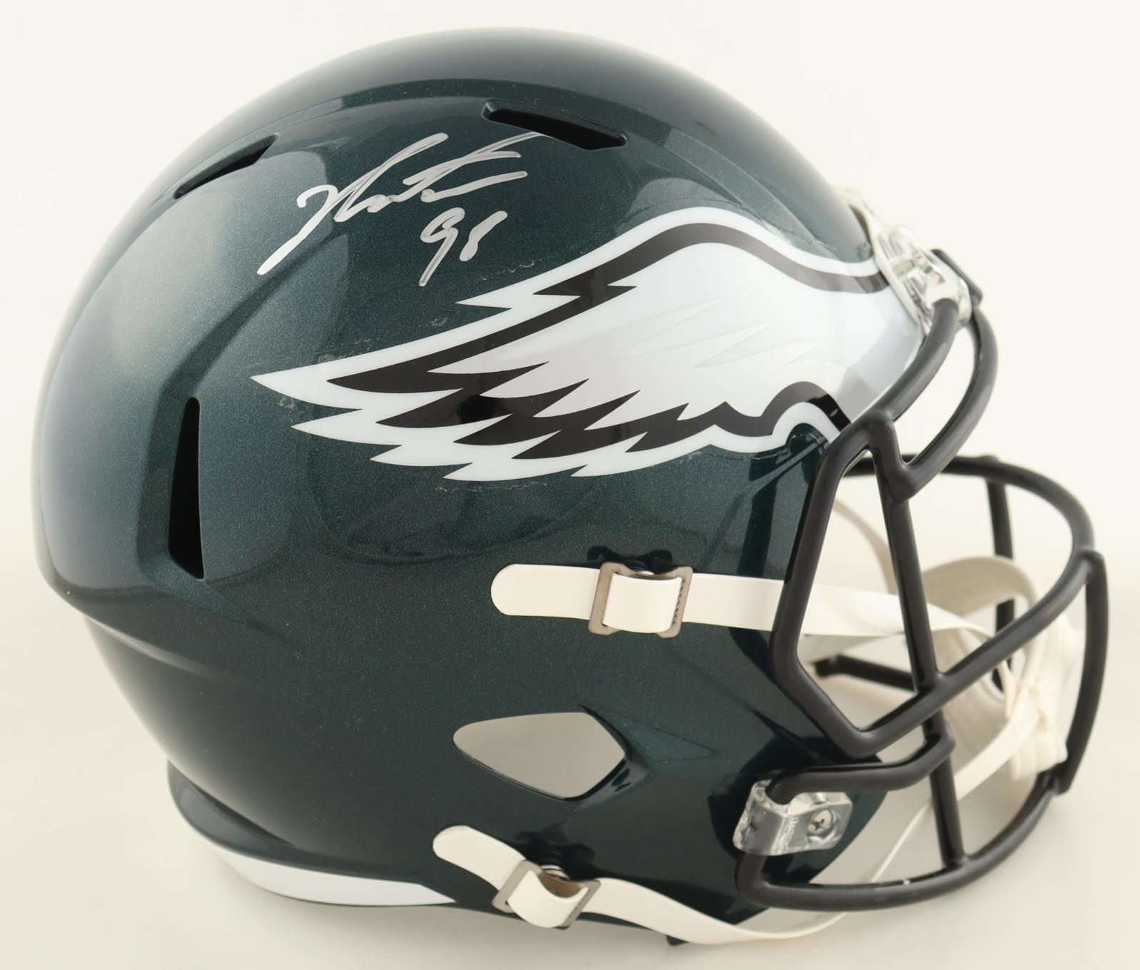 Jalen Carter Signed Eagles Full-Size Speed Helmet (Beckett) at PristineAuction.com Jalen Carter Signed Eagles Full-Size Speed Helmet (Beckett) at PristineAuction.com
