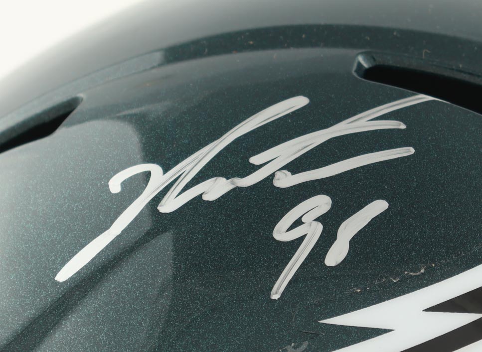 Jalen Carter Signed Eagles Full-Size Speed Helmet (Beckett) at PristineAuction.com Jalen Carter Signed Eagles Full-Size Speed Helmet (Beckett) at PristineAuction.com