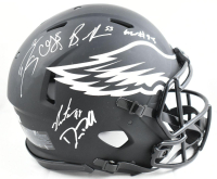 Eagles Full-Size Authentic On-Field Eclipse Alternate Speed Helmet Signed By (6) with Brandon Graham, Jalen Carter, Darius Slay (Beckett) at PristineAuction.com