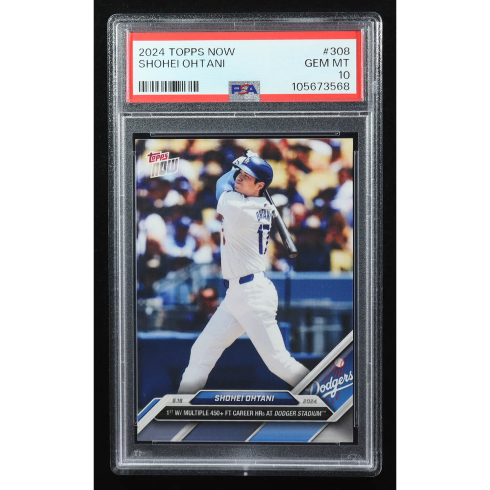 Shohei Ohtani 2024 Topps Now #308 (PSA 10) at PristineAuction.com