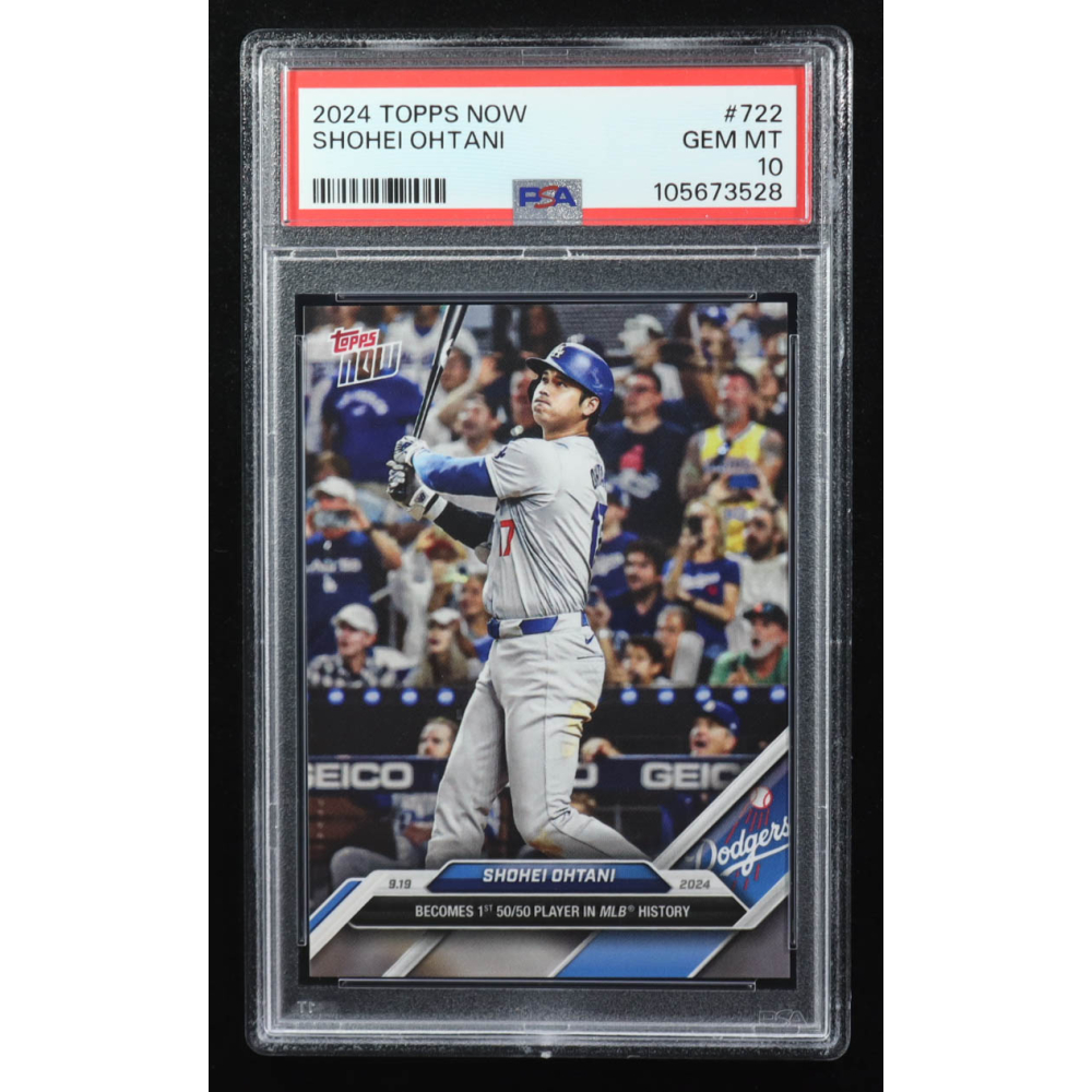 Shohei Ohtani 2024 Topps Now #722 (PSA 10) at PristineAuction.com