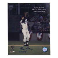 Felix Millan Signed Mets 8x10 Photo Inscribed "73 WS" (AIV) at PristineAuction.com