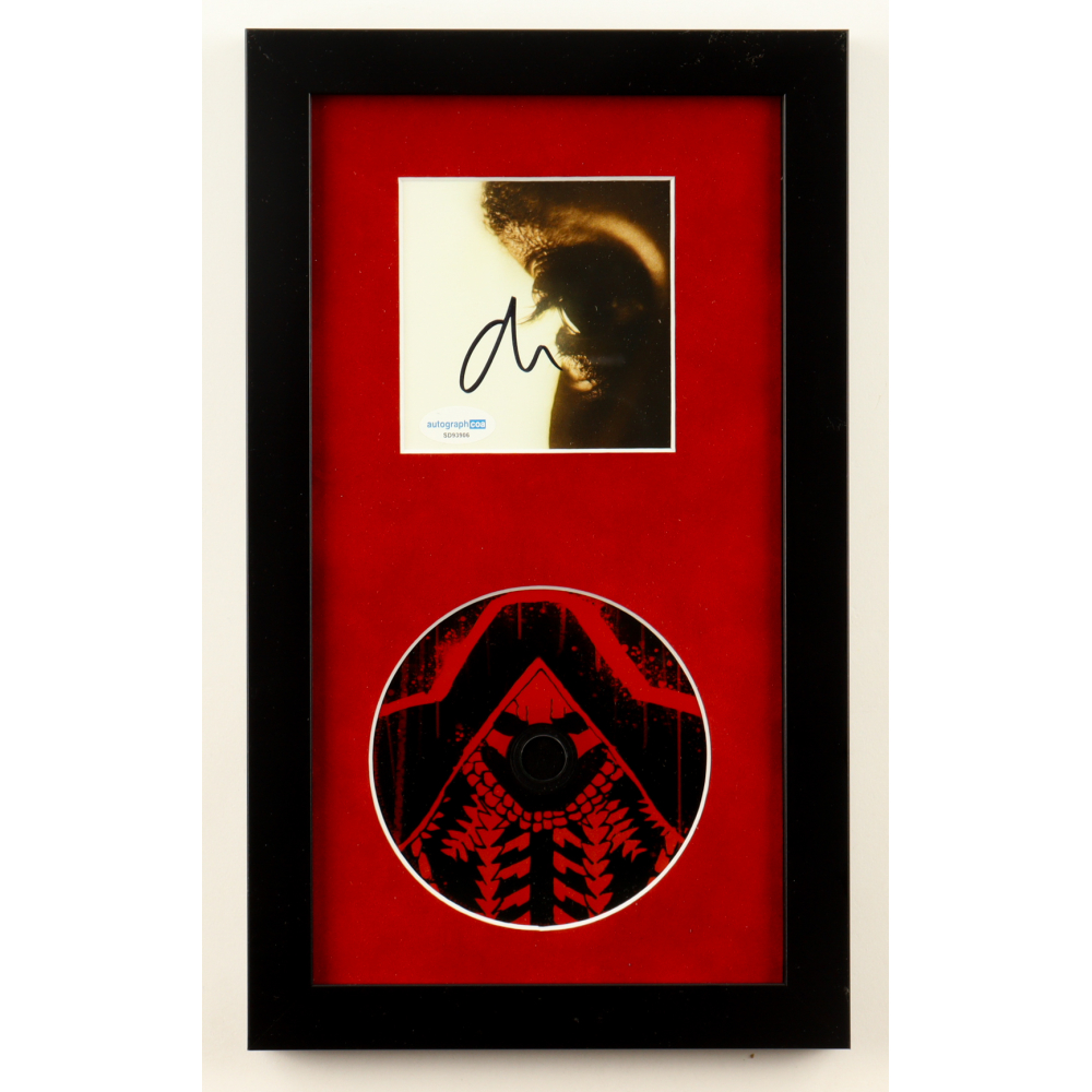 The Weeknd Signed Custom Framed "Hurry Up Tomorrow" CD Album Insert Display (ACOA) at PristineAuction.com