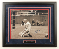 Y. A. Tittle Signed "A True Warrior" Custom Framed Photo Display Inscribed "H.O.F. 71" (JSA) at PristineAuction.com