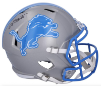 Amon-Ra St. Brown Signed Lions Full-Size Speed Helmet (Fanatics) at PristineAuction.com