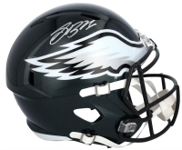 Saquon Barkley Signed Eagles / Super Bowl LIX Champions Logo Full-Size Speed Helmet (Fanatics) at PristineAuction.com