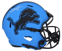 Jahmyr Gibbs Signed Lions Full-Size Rave Alternate Speed Helmet (Fanatics) at PristineAuction.com