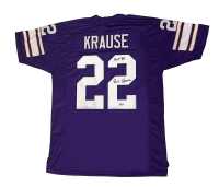 Paul Krause Signed Jersey Inscribed "HOF 98" (Beckett) at PristineAuction.com