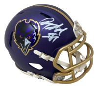 Anquan Boldin Signed Ravens Speed Mini Helmet (Beckett) at PristineAuction.com