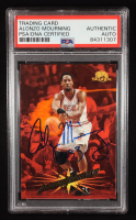 Alonzo Mourning Signed 1995-96 SkyBox Premium #182 (PSA | Auto Grade PSA Authentic) at PristineAuction.com