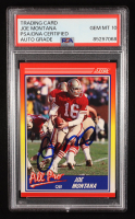 Joe Montana Signed 1990 Score #582 AP (PSA | Auto Grade PSA 10) at PristineAuction.com