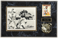 Theo Bell Signed Steelers Photo Plaque With 1981 Topps Trading Card (Beckett) at PristineAuction.com