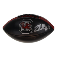 LaNorris Sellers Signed South Carolina Gamecocks Logo Football (Beckett) at PristineAuction.com