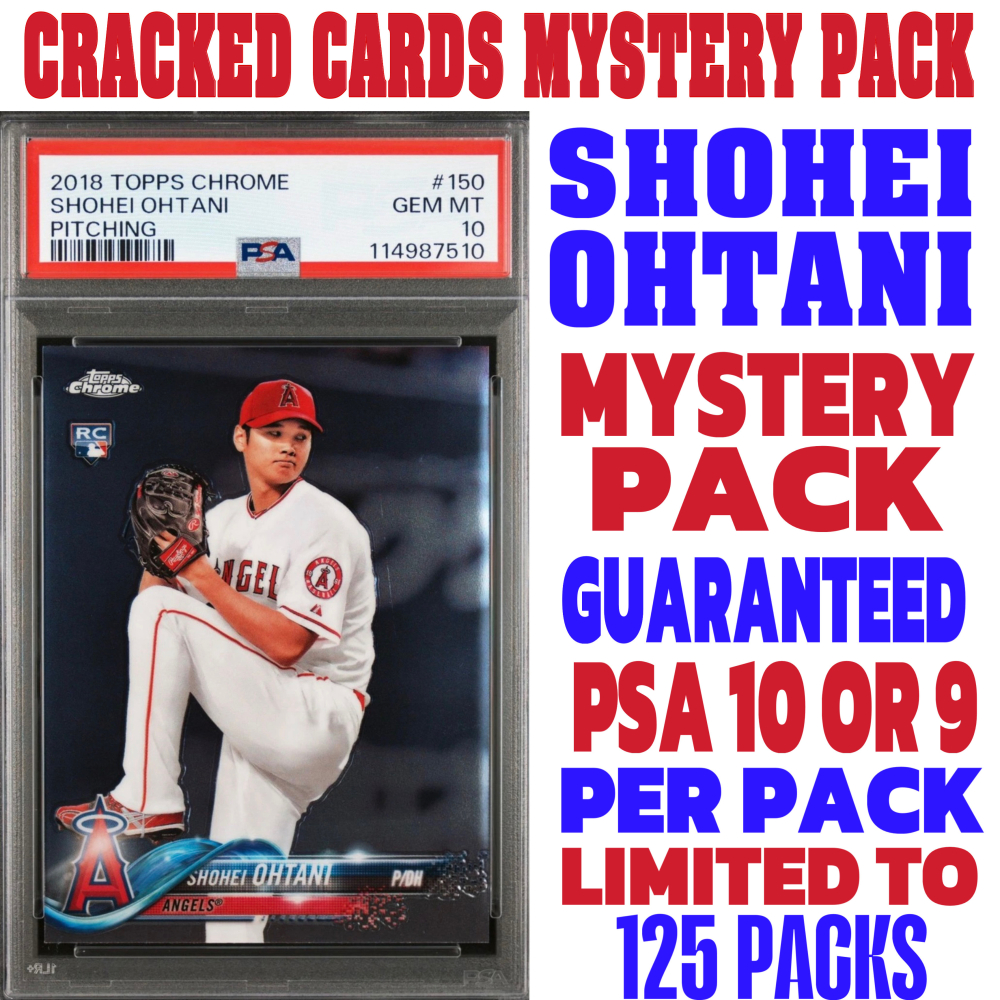 Cracked Cards Shohei Ohtani PSA Mystery Box Edition #1 (Limited to 125 Packs) at PristineAuction.com