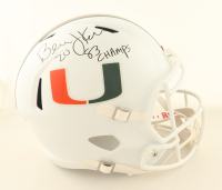 Bernie Kosar Signed Miami Hurricanes Full-Size Speed Helmet Inscribed "83 Champs" (JSA) at PristineAuction.com