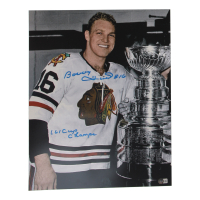 Bobby Hull Signed Blackhawks 16x20 Photo Inscribed "61 Cup Champs" (Beckett) at PristineAuction.com