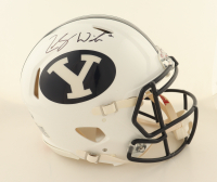 Zach Wilson Signed BYU Cougars Full-Size Authentic On-Field Speed Helmet (Beckett) at PristineAuction.com