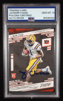 Ja'Marr Chase Signed 2021 Prestige #212 RC (PSA | Auto Grade PSA 10) at PristineAuction.com