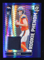 Bo Nix 2024 Donruss Optic Rookie Phenoms Blue Hyper #5 RC at PristineAuction.com