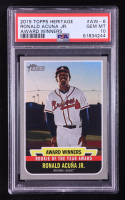 Ronald Acuna Jr. 2019 Topps Heritage Award Winners #AW6 RC (PSA 10) at PristineAuction.com