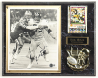 Rick Moser Signed Steelers Photo Plaque With 1979 Topps Trading Card (Beckett) at PristineAuction.com