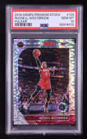 Russell Westbrook 2019-20 Hoops Premium Stock Prizms Pulsar #129 (PSA 10) at PristineAuction.com