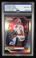 Ja'Marr Chase Signed 2024 Panini Prizm #57 (PSA | Auto Grade PSA 10) at PristineAuction.com