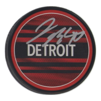 James Reimer Signed Red Wings Logo Hockey Puck (JSA) at PristineAuction.com