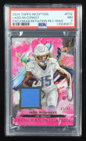 Ladd McConkey 2024 Topps Inception Freshman Initiation Jerseys Magenta #FI12 #83/99 RC (PSA 7) at PristineAuction.com