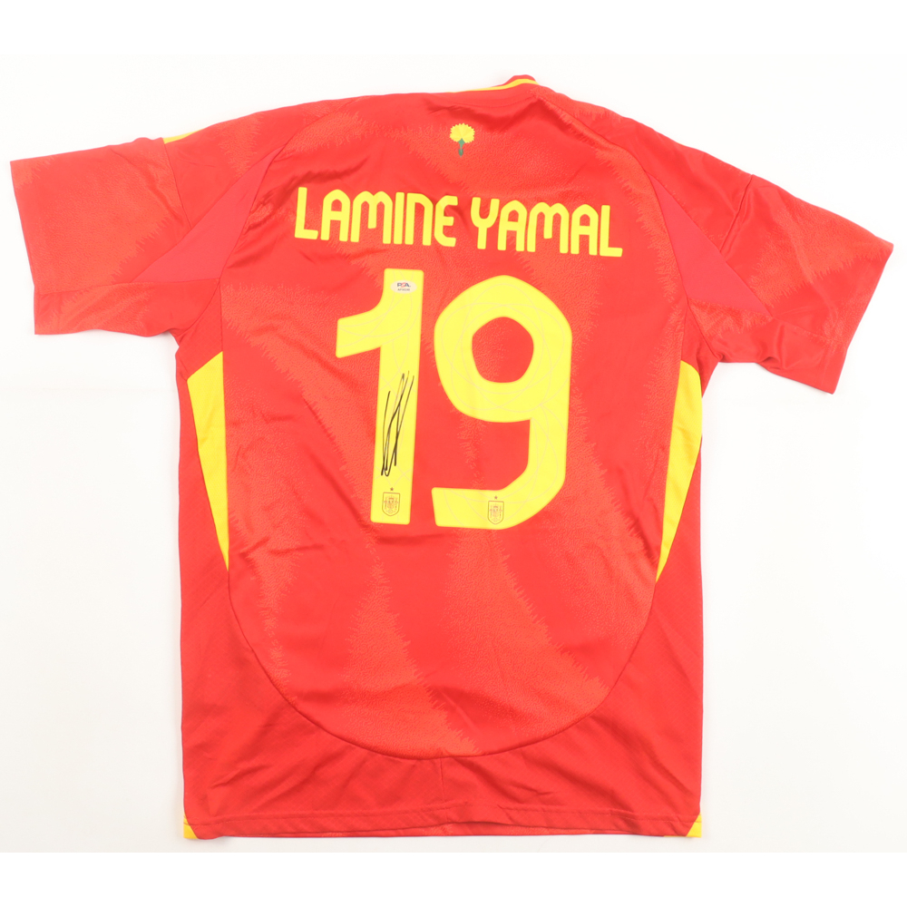 Lamine Yamal Signed Spain Adidas Authentic Jersey (PSA) at PristineAuction.com