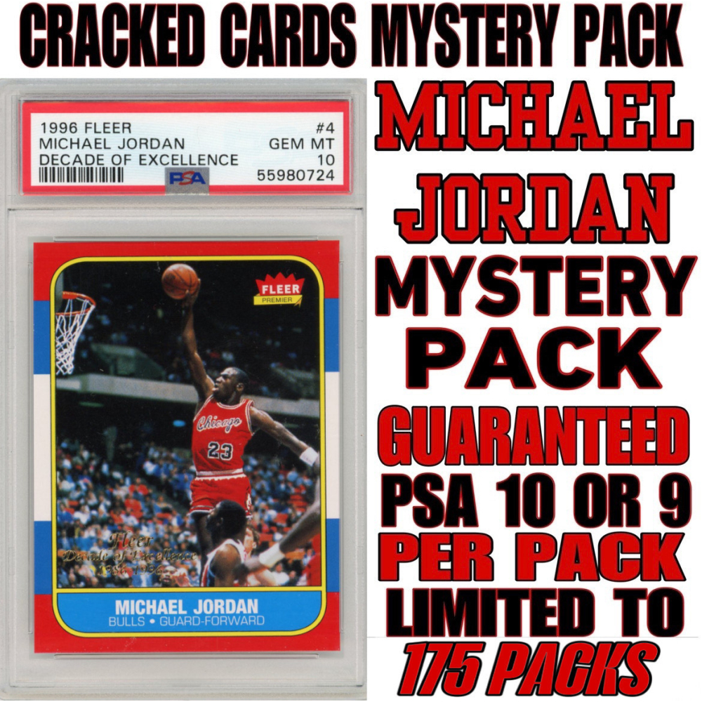 Cracked Cards Michael Jordan PSA Mystery Box Edition #6 (Limited to 175 Packs) at PristineAuction.com