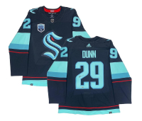 Vince Dunn Signed Kraken Inaugural Patch Jersey (Fanatics) at PristineAuction.com