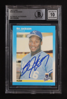 Bo Jackson Signed 1987 Fleer #369 RC (Beckett | Auto Grade BGS 10) at PristineAuction.com