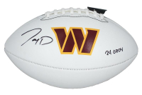 Jayden Daniels Signed Commanders Logo Football Inscribed "24 OROY" (Fanatics) at PristineAuction.com